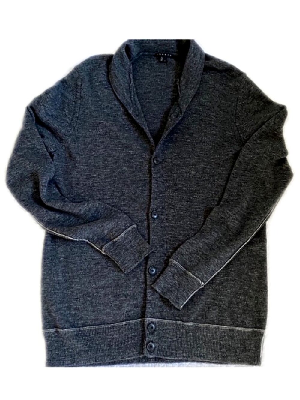 Theory Women’s Sweater Alpaca Wool Sweater Cardigan Long Gray size Large